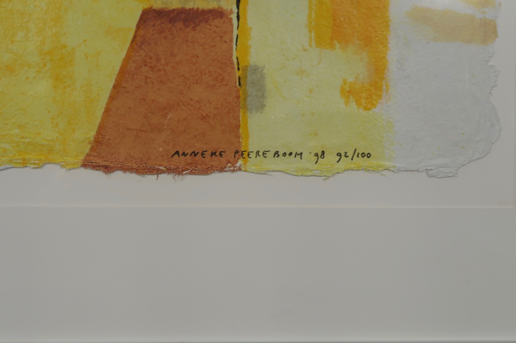 Anneke Peereboom: Zeefdruk, Luce del Giorno VI - Ingelijst kopen? Bied vanaf 35!