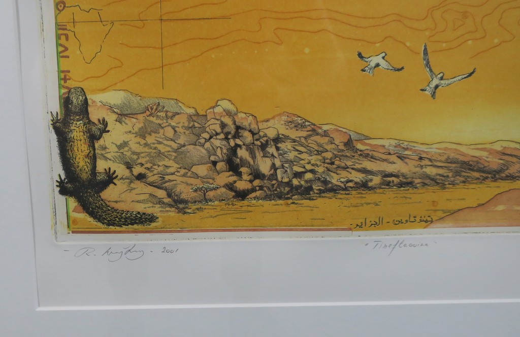Rolf Weijburg: Ets en Aquatint, Tineftaouine - Ingelijst kopen? Bied vanaf 50!