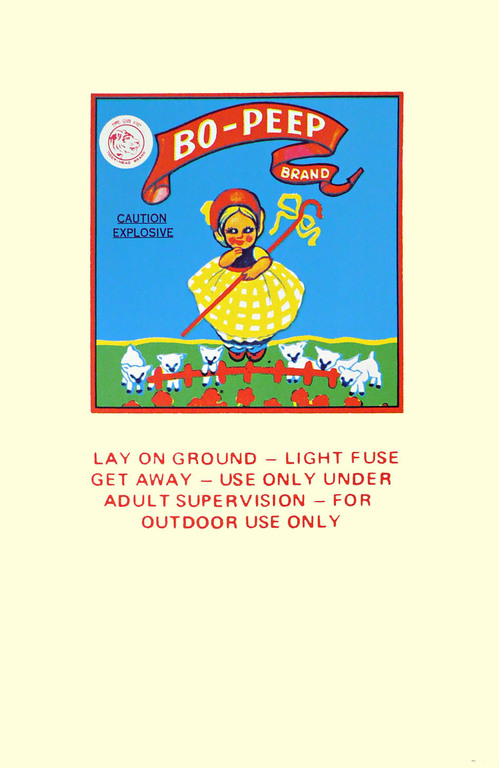 Ann Noël - Zeefdruk - Bo Peep–Caution Explosive verkocht voor € 60!