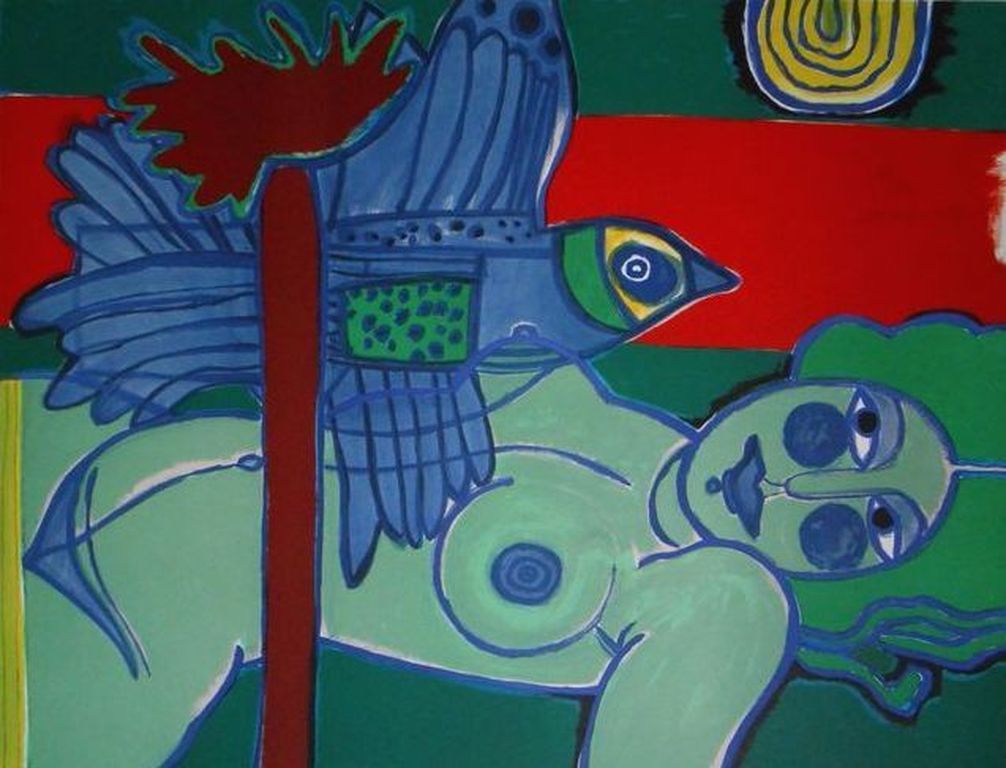 Corneille: Handgesigneerde zeefdruk, Ouverture Sur L'éte, 1981 kopen? Bied vanaf 250!