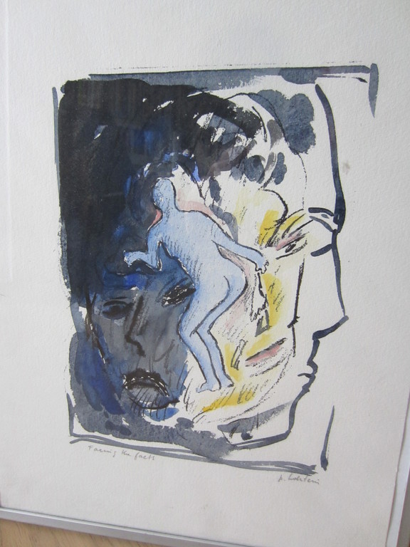 Pieter Holstein Gemengde Techniek Unicum verkocht voor € 75!