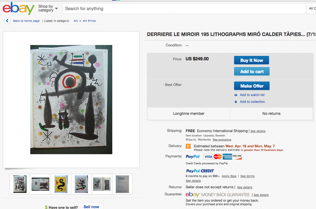 DLM - Uitzonderlijke uitgave nr 195 - Miro en 12 andere kunstenaars kopen? Bied vanaf 85!