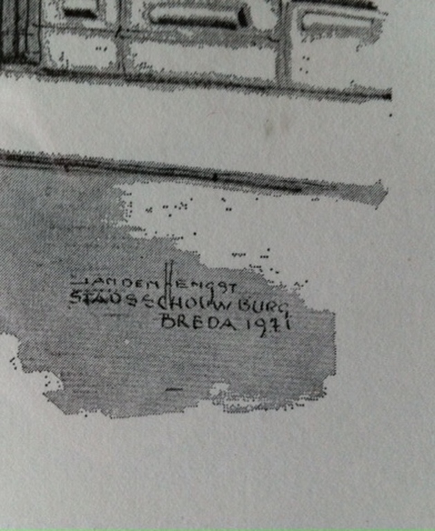 Ets JAN DEN HENGST-Stadsschouwburg Breda uit 1971-47 X 36 cm kopen? Bied vanaf 10!