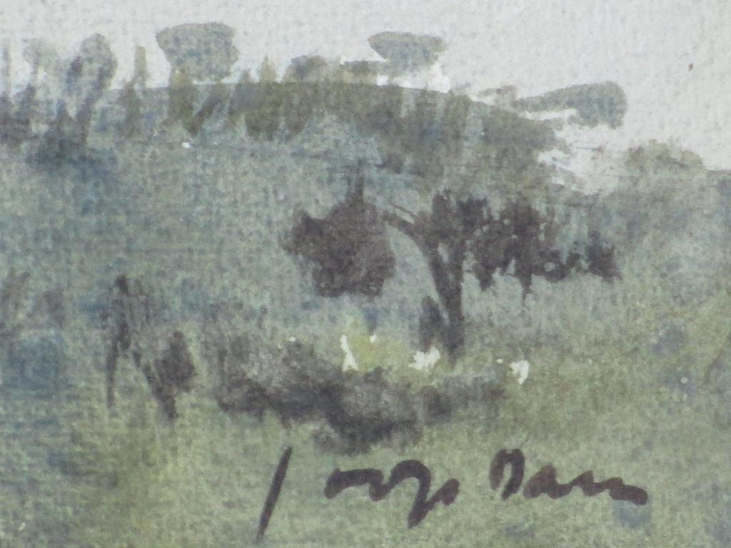 Joop Dam, Zouten Haard Schouwen, Aquarel kopen? Bied vanaf 35!