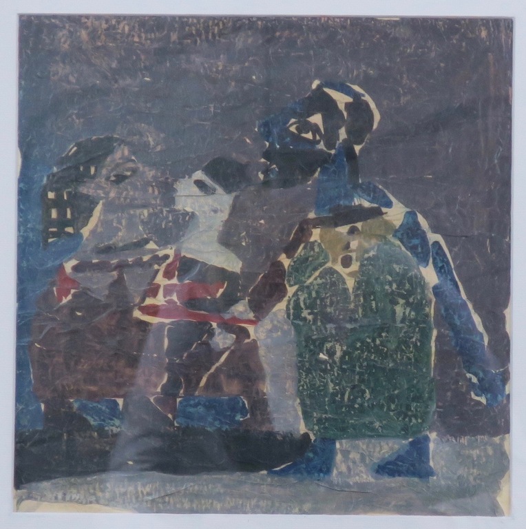 Hans van Draanen: Gouache op papier, 3 Figuren - Ingelijst kopen? Bied vanaf 80!