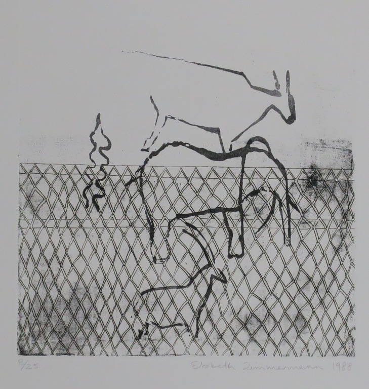 Elsbeth Zimmerman: Ets en aquatint, Fear of elephants kopen? Bied vanaf 1!
