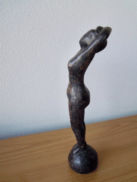 Hand gemaakt beeld vrouwelijk naakt - 36 cm hoog.   kopen? Bied vanaf 25!