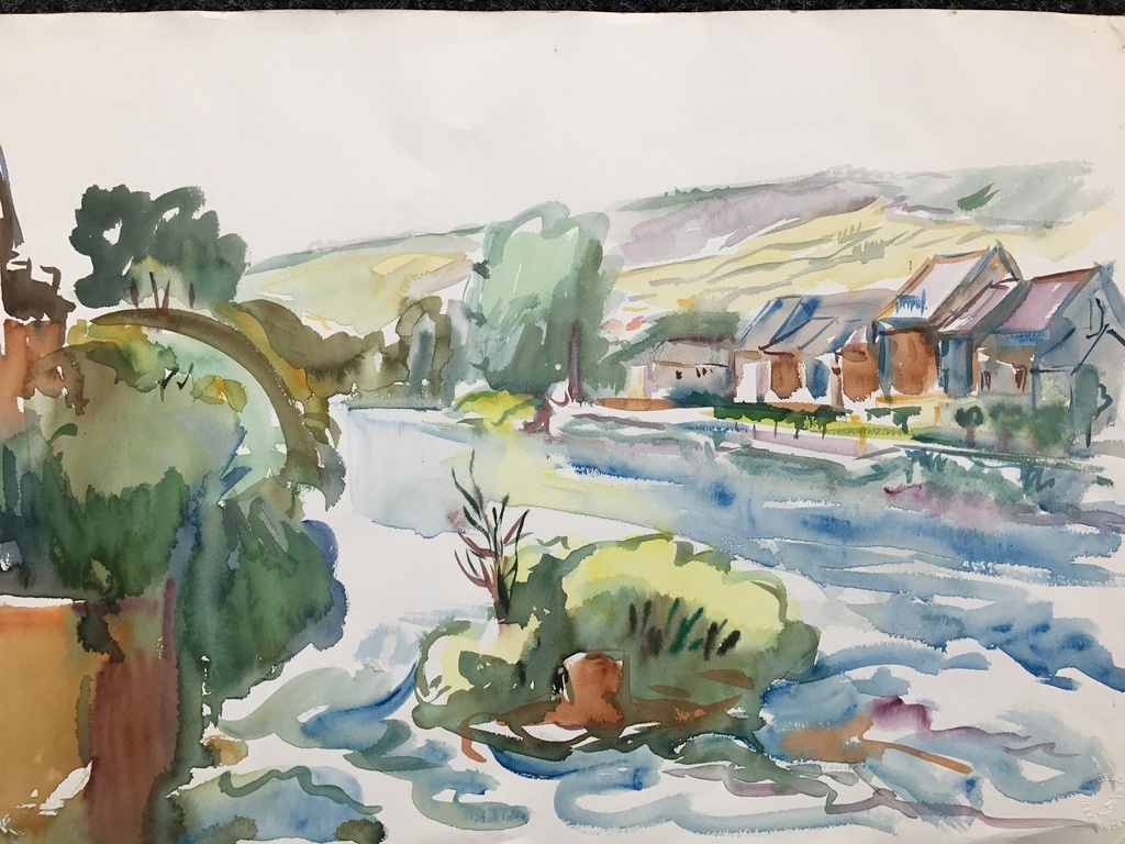 Freek van den Berg   Originele Aquarel   kopen? Bied vanaf 1!