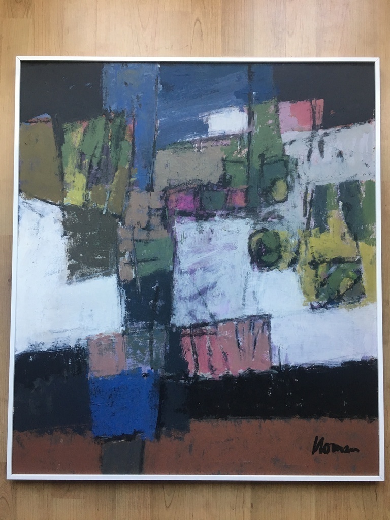 Homan: "Toscaans Landschap" zeer kenmerkend 70x80cm (acryl op boardkarton)  verkocht voor € 345!