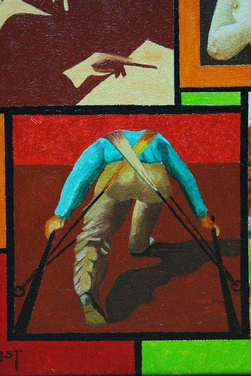 Jan van Hest (1915) - olieverf op doek - inspiratie v.d. kunstenaar kopen? Bied vanaf 285!