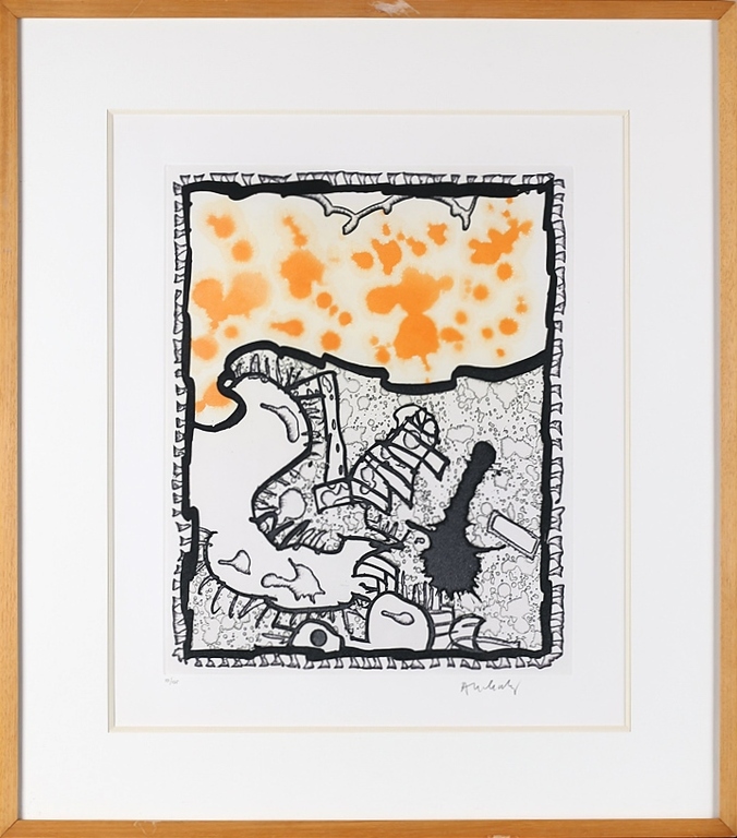 PIERRE ALECHINSKY - Traité Des Excitants Modernes - kleurenets - 1989. verkocht voor € 550!