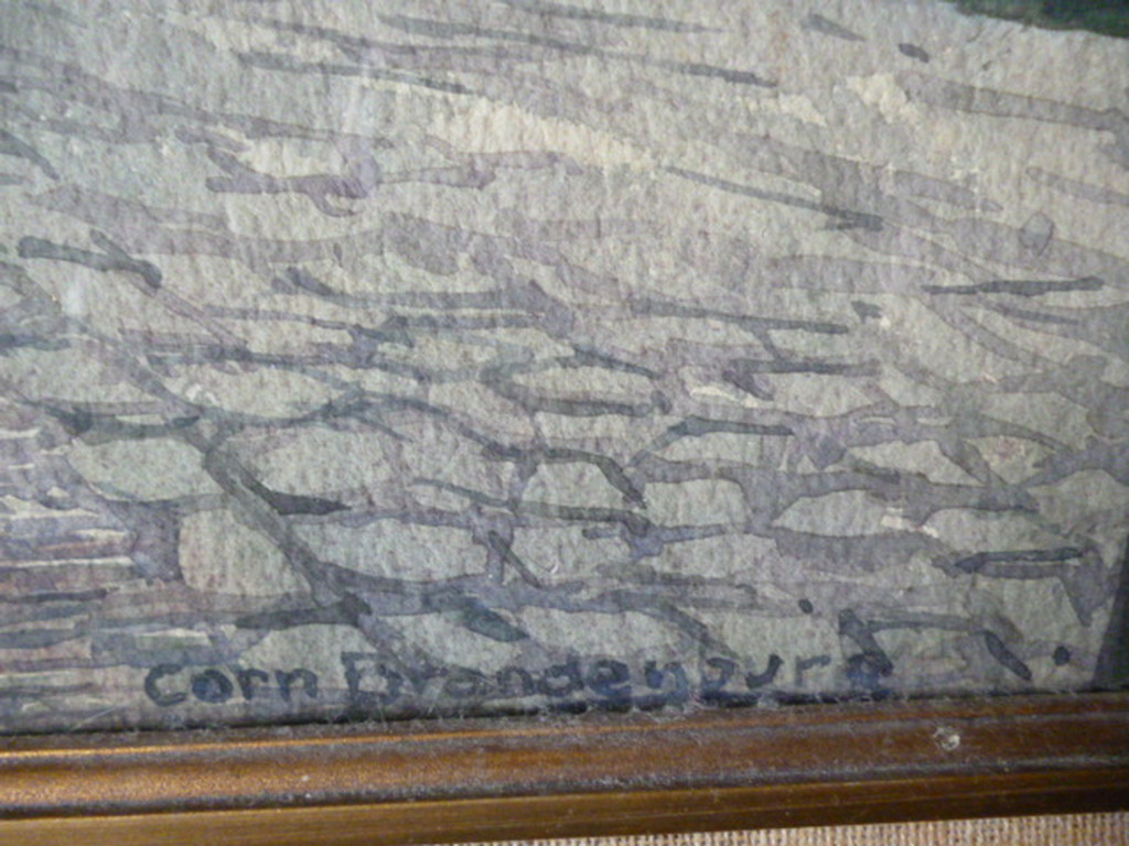 Cornelis Brandenburg - aquarel - Groenburgwal met de Zuiderkerk (Amsterdam) kopen? Bied vanaf 250!