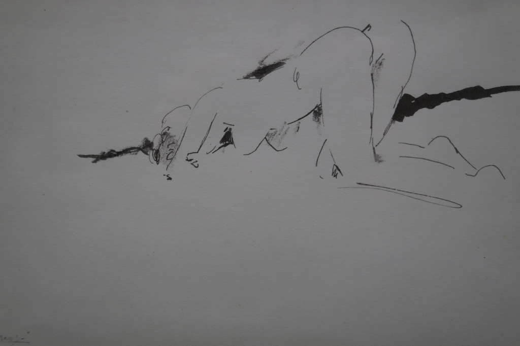 Harry Maas (1906-1982) - inkt tekening - figuurstudie kopen? Bied vanaf 99!