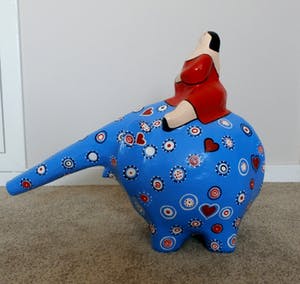 Ada Breedveld - Ada Breedveld - beeld: Blauwe olifant harten - 2008 kopen? Bied vanaf 95!