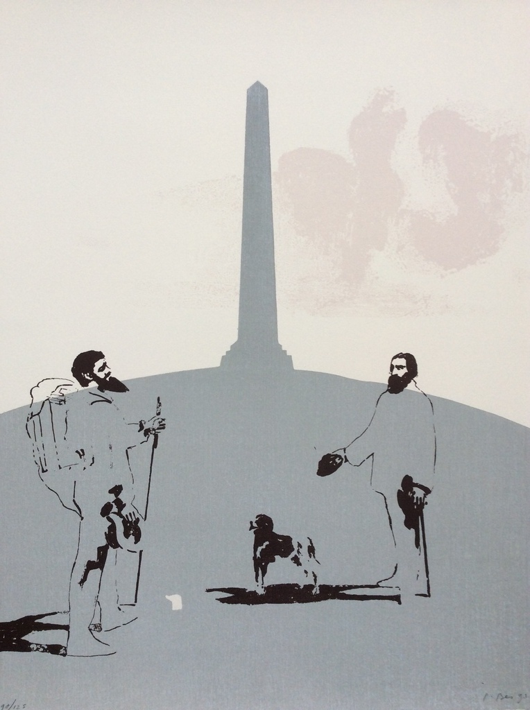 Peter Bes - Peter Bes - De ontmoeting - zeefdruk kopen? Bied vanaf 50!