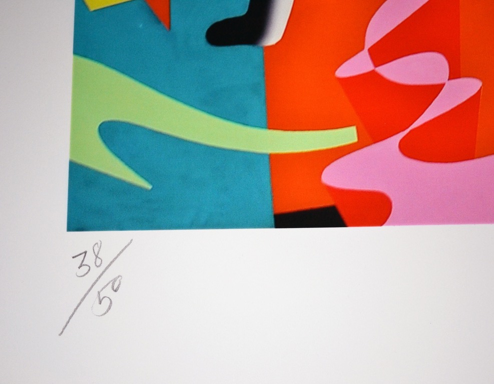 Mark Kostabi - Adventure in babysitting - groot kleuren giclee - gesigneerd - op kopen? Bied vanaf 150!