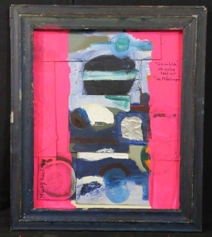 Meertje Kaal: Acryl en Collage, Grimhilde de valse teef uit de... - Ingelijst kopen? Bied vanaf 1!