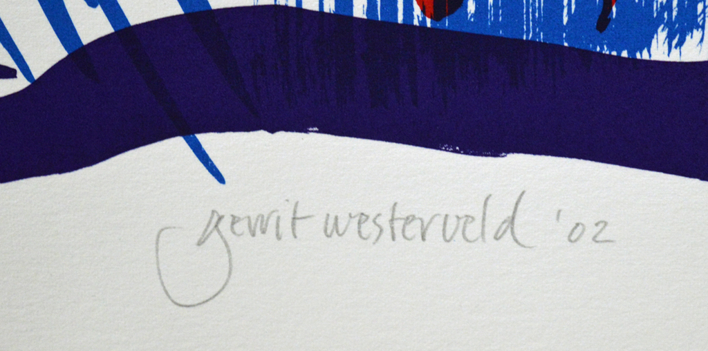 Gerrit Westerveld - Zeefdruk - Compositie - LAATSTE KANS kopen? Bied vanaf 90!