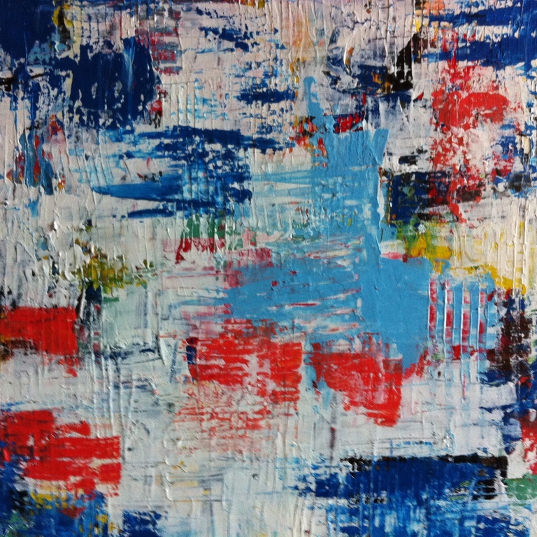 "Tombe La Neige #02 " John Foppen -Mix oliev./acrylverf-3D Canvas- Gesign.-Unica kopen? Bied vanaf 149!