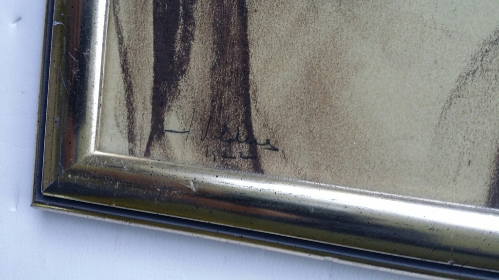 Fons / Alphons Volders, Tekening, Portret Italiaans meisje. kopen? Bied vanaf 15!