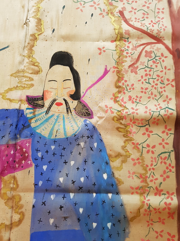 Beschilderd doek - Aziatisch stel kopen? Bied vanaf 1!