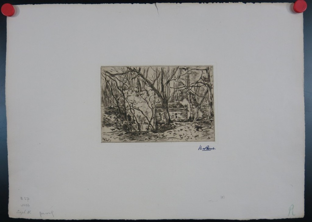 Willem de Zwart: Ets, Ruine bij Lage Vuursche kopen? Bied vanaf 35!