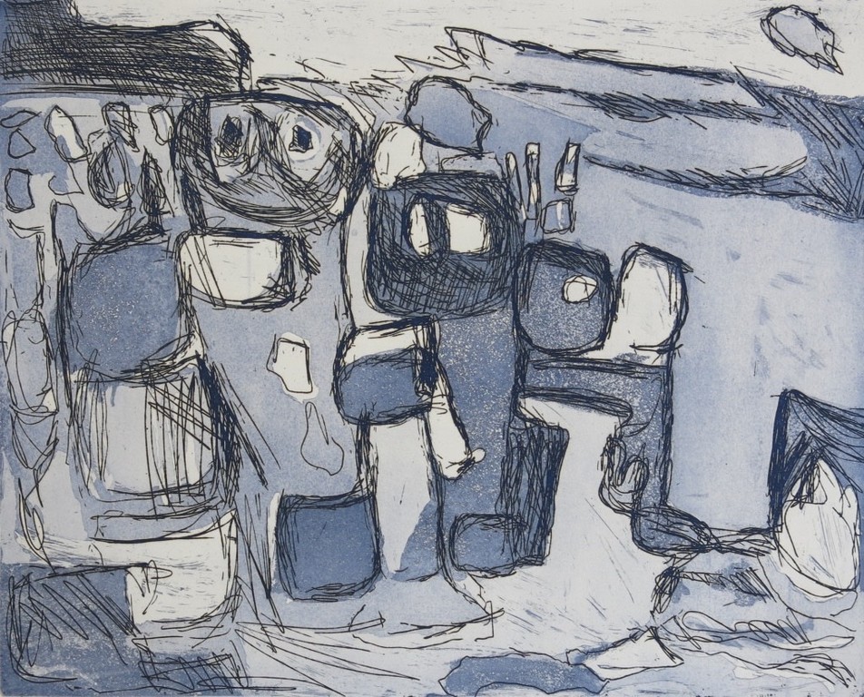 Gerard Schaperkotter: Ets, Landschap verkocht voor € 35!