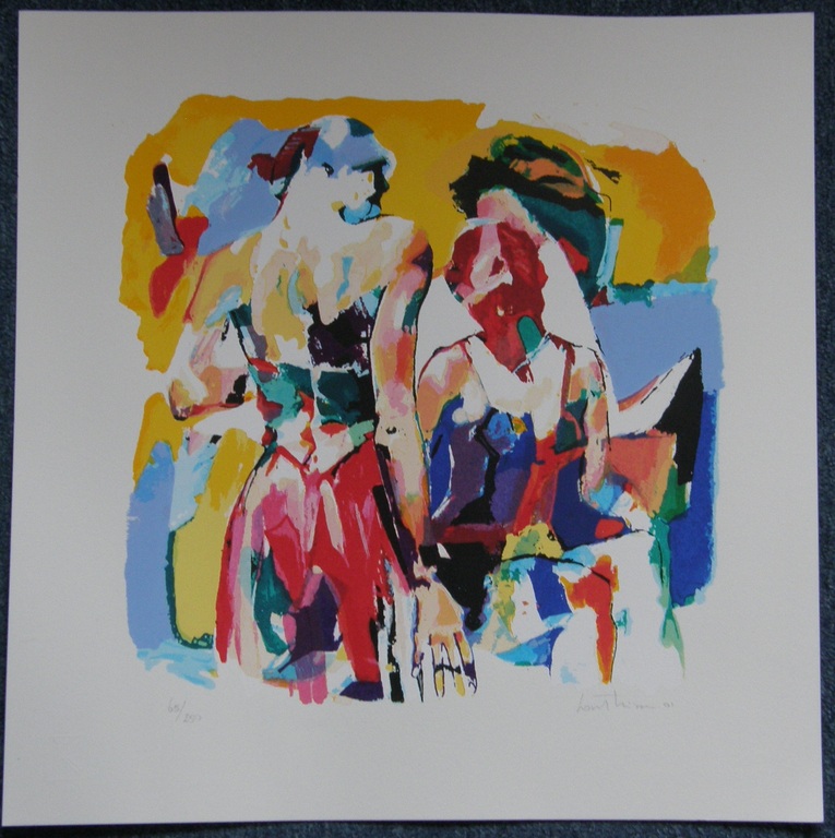 Lou Thissen: zeefdruk, genummerd en potloodgesigneerd verkocht voor € 50!