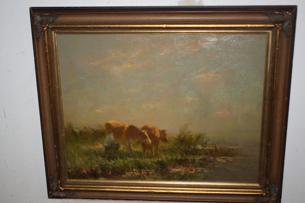 FEDOR v KREGTEN - MELKENDE BOER - KOEIEN in LANDSCHAP kopen? Bied vanaf 250!