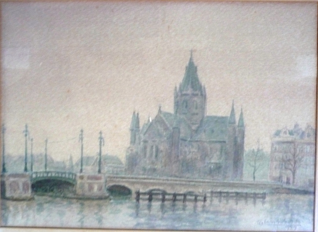 Baron Clemens van Lansweerde: Aquarel, Amsterdam 1949 kopen? Bied vanaf 55!