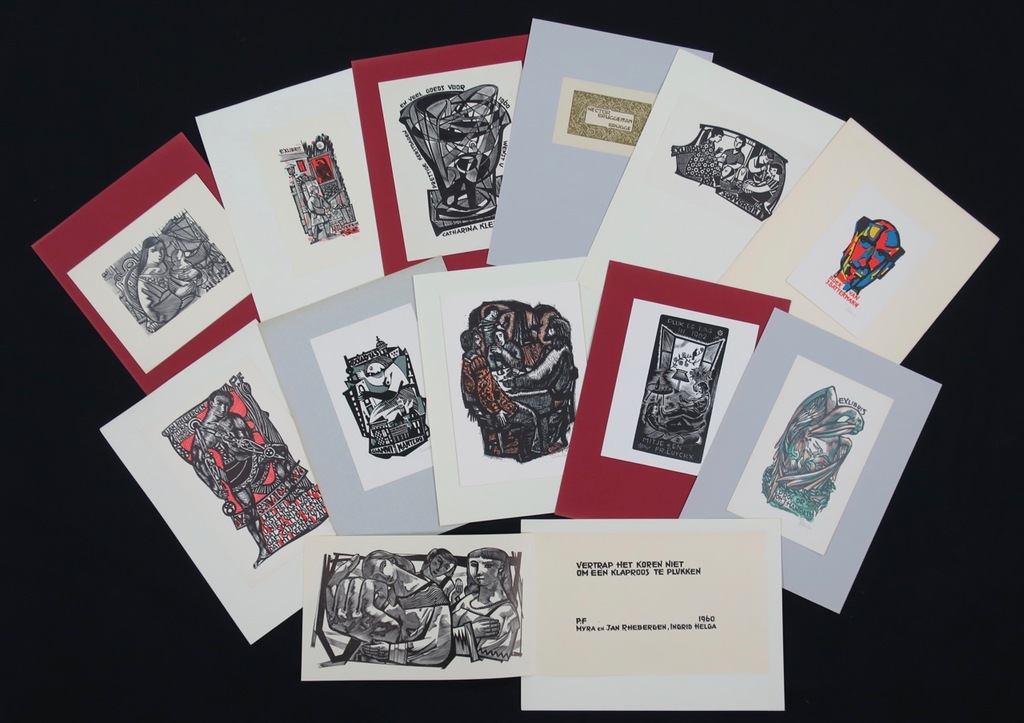 Lot met 12 items (Ex-libris), van o.a. Jan Battermann kopen? Bied vanaf 1!