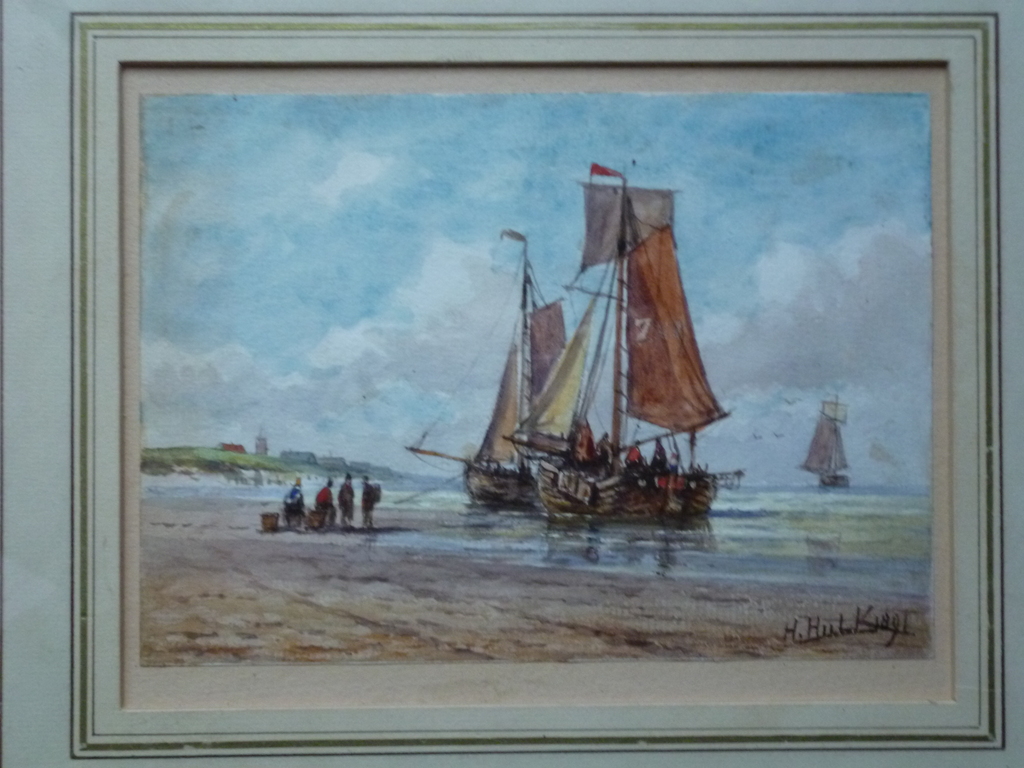 Zandvoortse bomschuiten aan het strand verkocht voor € 185!