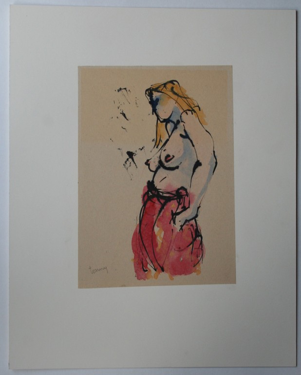 onbekende kunstenaar - aquarel - gesigneerd kopen? Bied vanaf 1!