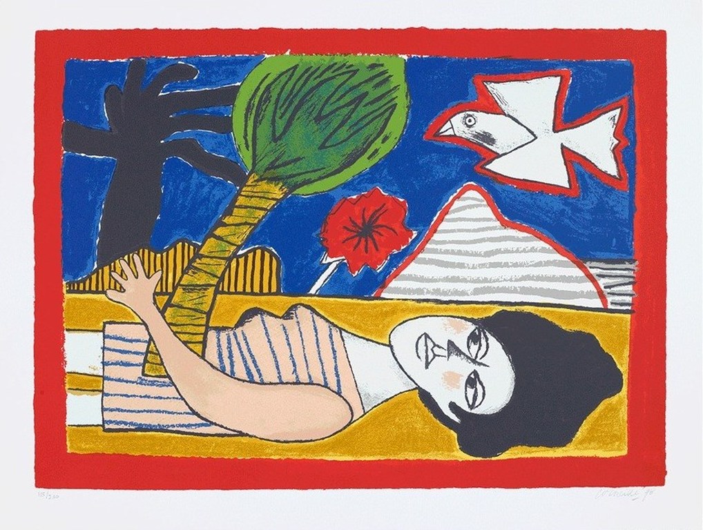 Corneille: Zeefdruk, Plénitude de l’été (Groot) verkocht voor € 250!