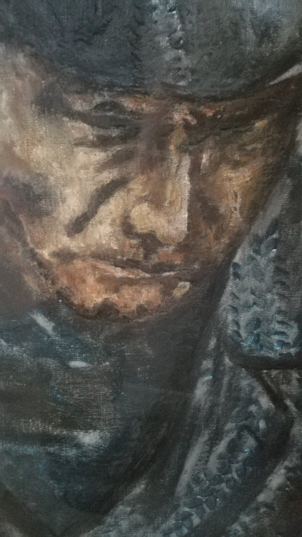 Van Rintel Theo (°1936), Olieverf op doek achter glas (Groot!), Boer kopen? Bied vanaf 100!