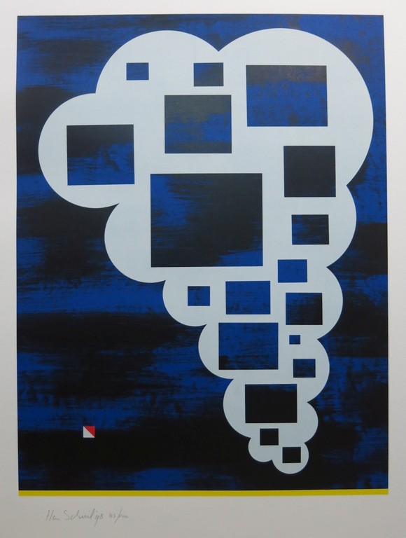 Han Schuil: Zeefdruk, Zonder titel verkocht voor € 70!