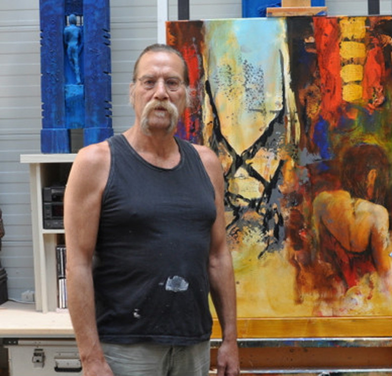Hans Vanhorck - Abstract, gemengde techniek op doek (zeer groot!) kopen? Bied vanaf 400!