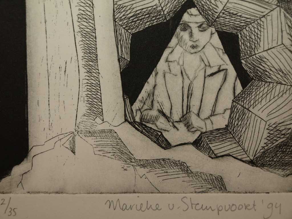 Marieke van Stempvoort  – Ets – Kunstacademie MINERVA Groningen – 1994 kopen? Bied vanaf 5!