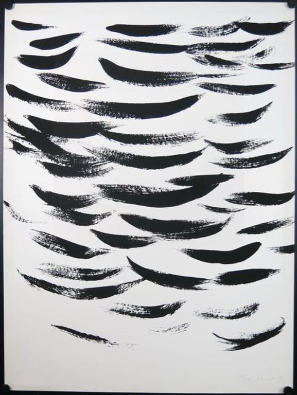 Yvonne Kracht: Zeefdruk, Zonder titel (zwart/wit) kopen? Bied vanaf 50!