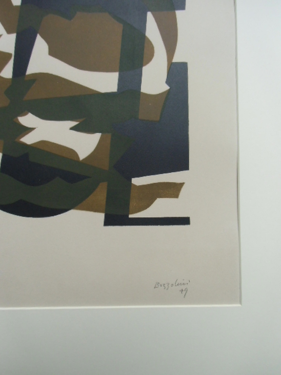 COMPOSITIE ZONDER TITEL  //  LINOSNEDE VAN SILVANO BOZZOLINI kopen? Bied vanaf 50!