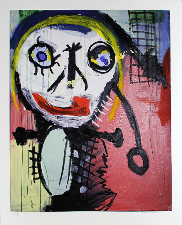 Paul Kostabi - 'Grade School' - giclee, gesigneerd, oplage 75, 2012 verkocht voor € 40!