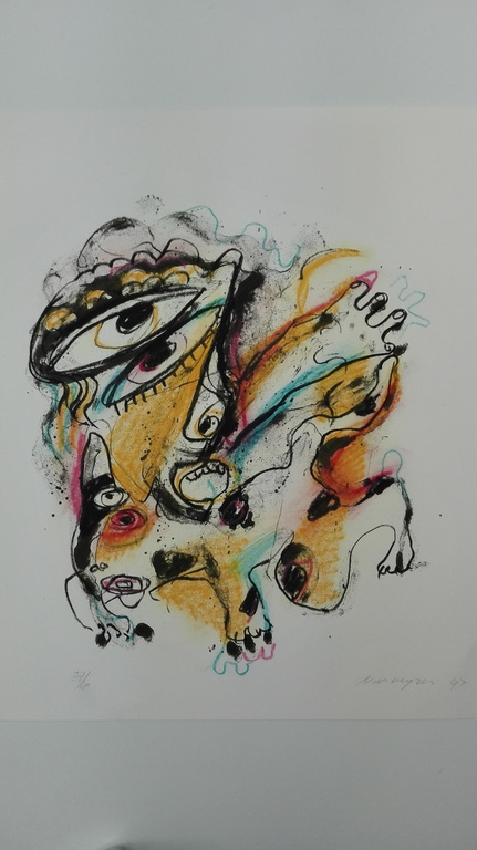 Henk Vierveijzer, zeefdruk op papier kopen? Bied vanaf 30!