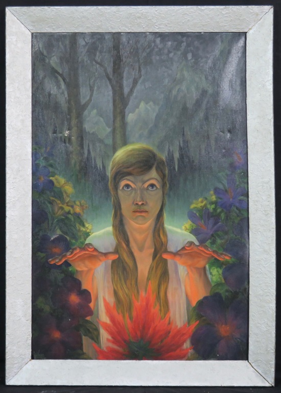 Jan P.A. de Vries: Olieverf op doek, Vrouw - Ingelijst  kopen? Bied vanaf 1!