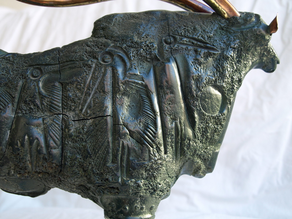 Emanuel Litos â�� Beeld van koper en kunsthars - Antiloop â�� ca 1965 kopen? Bied vanaf 95!