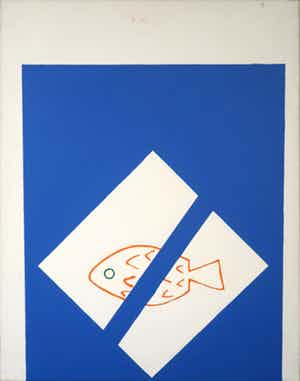 Michiel Molenaar - Michiel Paravas: Acryl op doek, Zonder titel verkocht voor € 35!