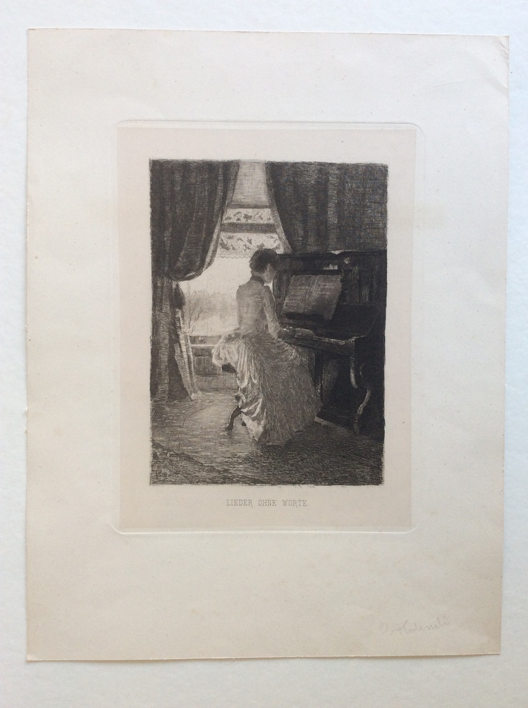 Ferdinand Oldewelt: Lieder ohne Worte - ets gesigneerd, begin 20e eeuw kopen? Bied vanaf 40!