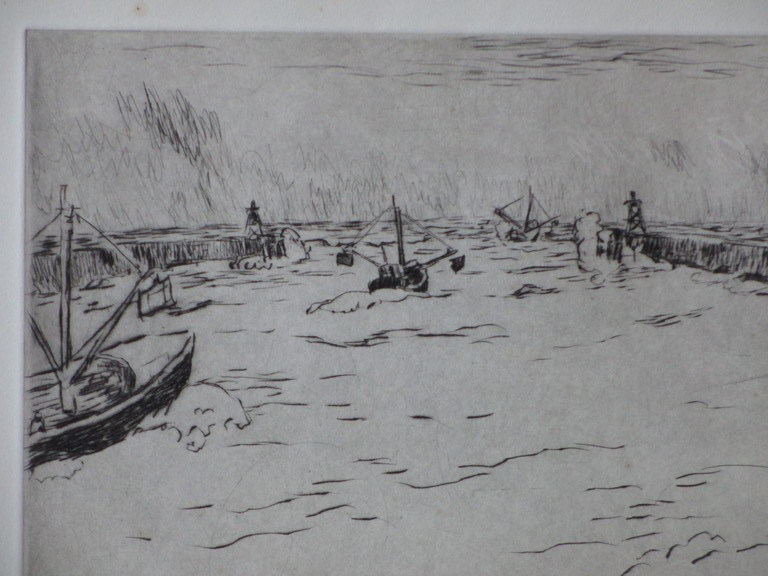 Karl Landolt, De garnalenvloot vaart uit, Ets kopen? Bied vanaf 35!