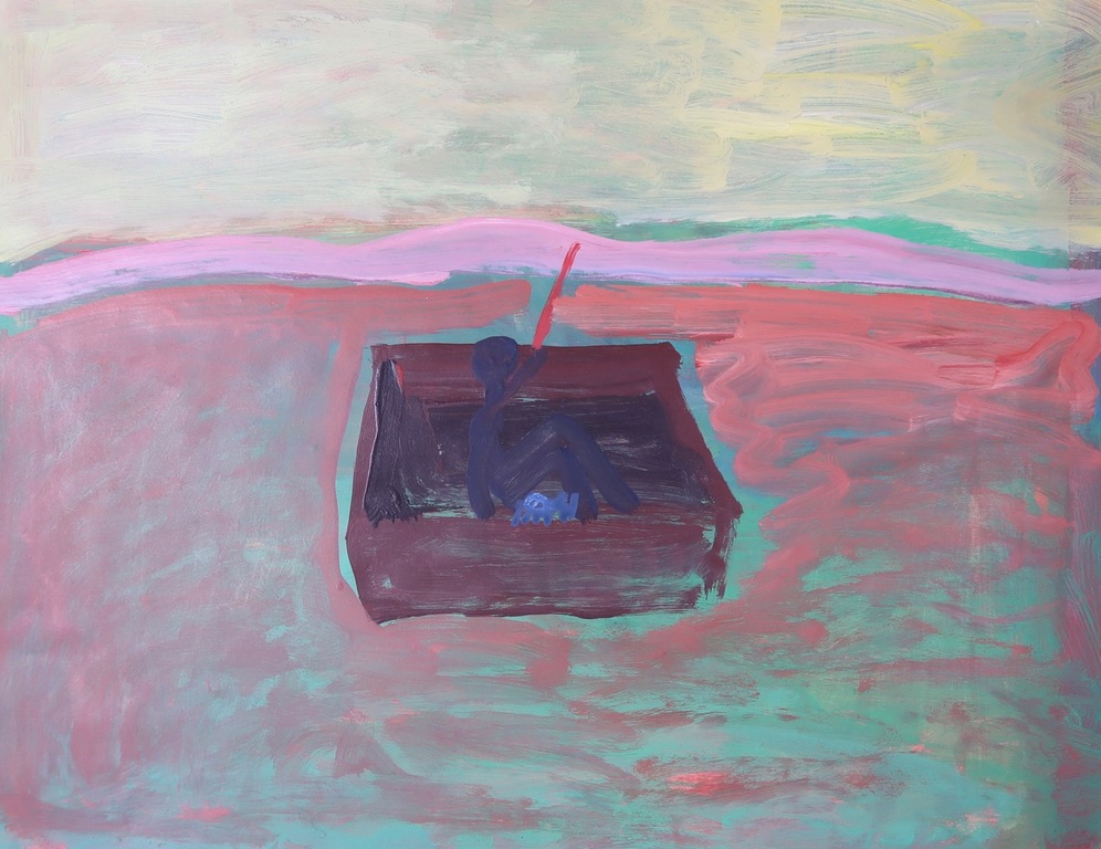 Ruven Levav: Gouache, Z.T. kopen? Bied vanaf 1!