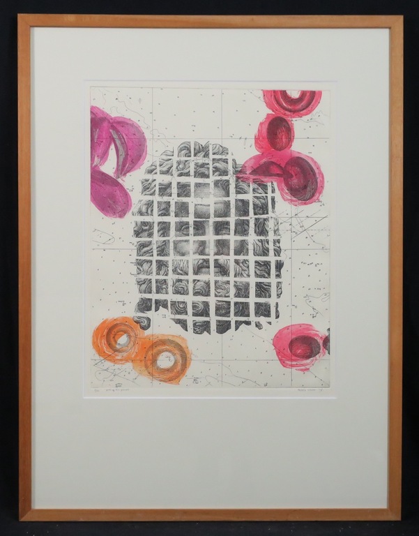 Harald Vlugt: Ets, Pick up his pieces - Ingelijst verkocht voor € 35!