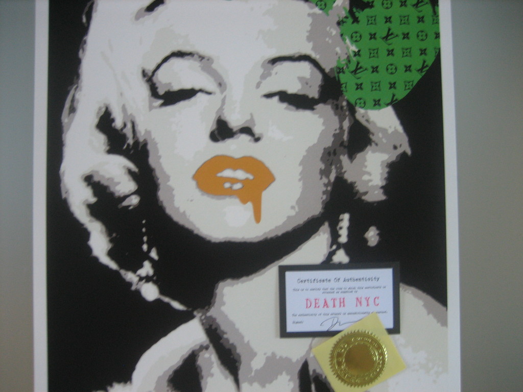 DEATH NYC Limited Edition Art print Graffiti Signed "Monroe G" Rare 2013 kopen? Bied vanaf 1!